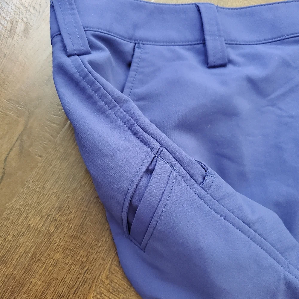 Men's UA Performance Heat Gear Bent Grass Golf Shorts Blue Size 38